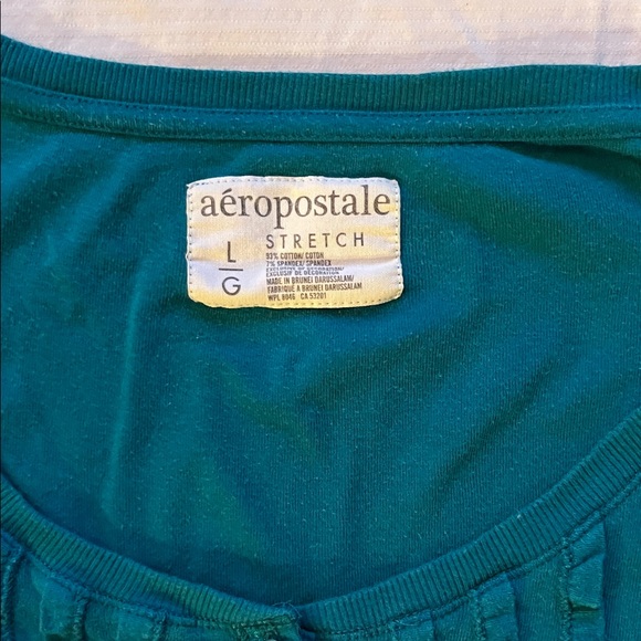 Aeropostale Deep Teal Long Sleeve Top - Picture 2 of 6